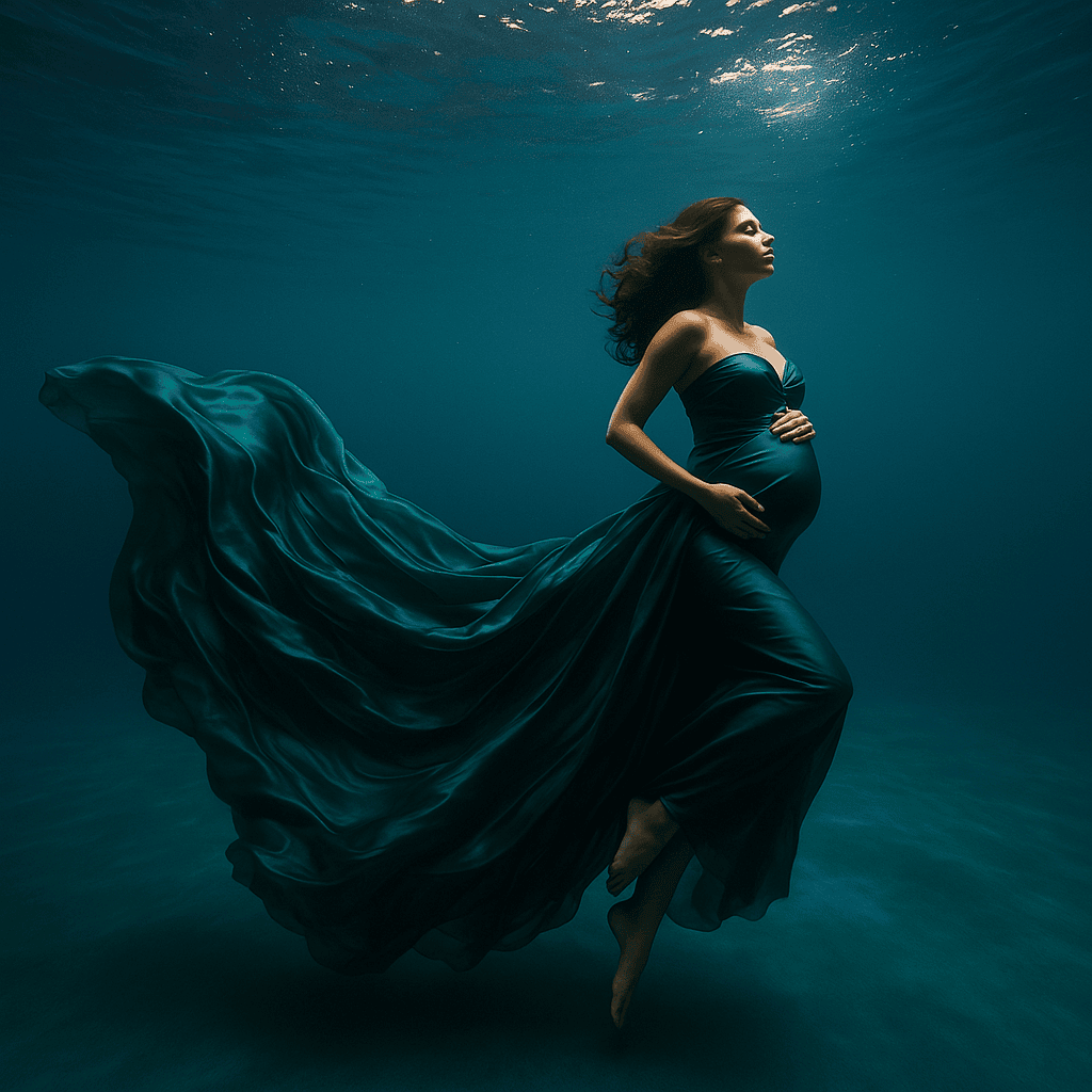 Underwater Maternity Shoot